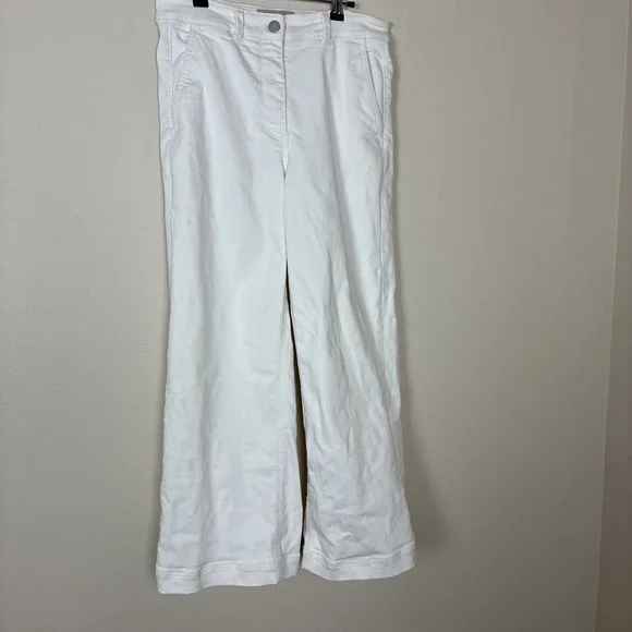 Everlane White Wide Leg Jeans Size 8 (E10) - Picture 1 of 9